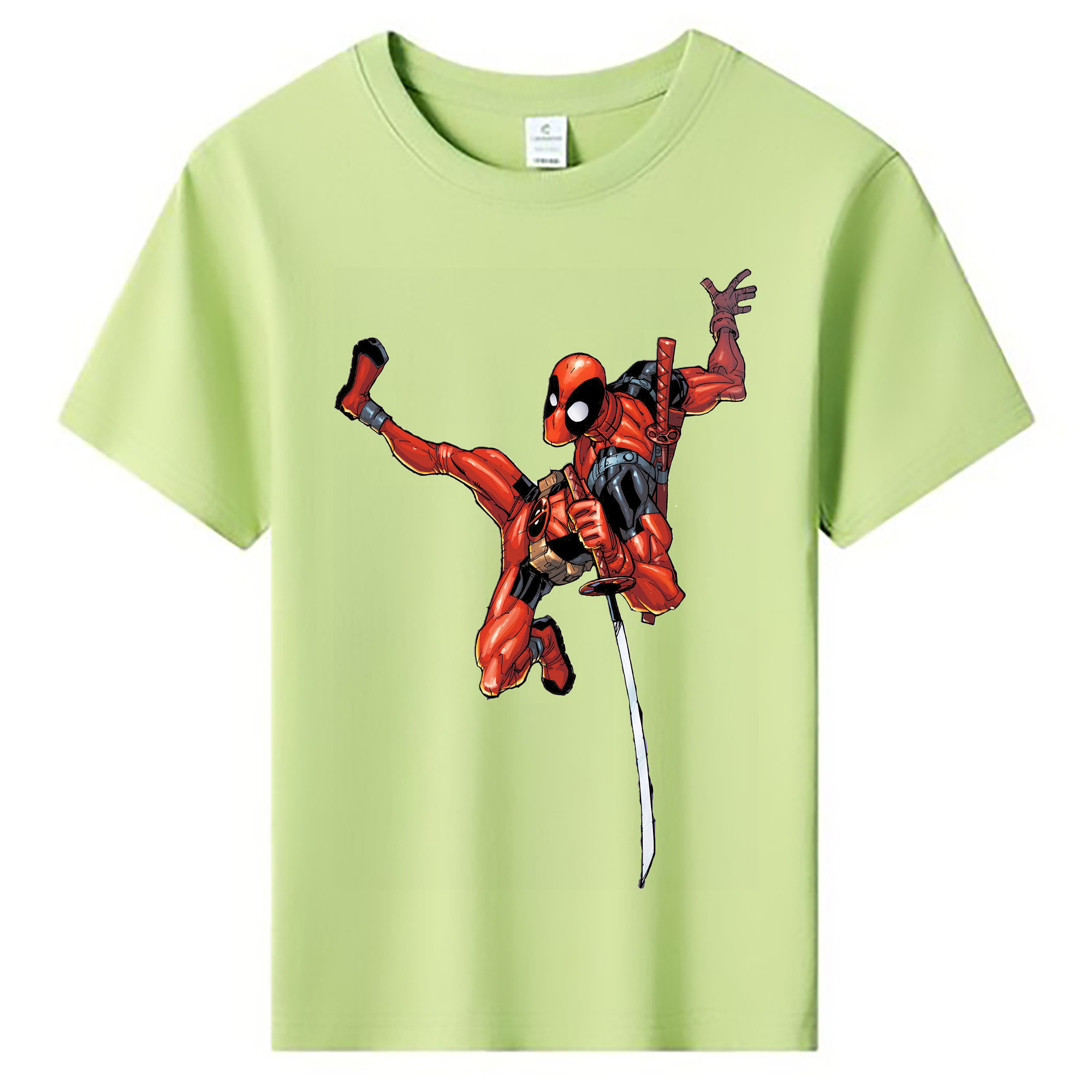 （画像用） Deadpool デッドプール 綿100％キッズTシャツ（フロントプリント）
